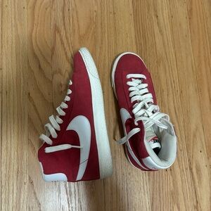 Dark Red Nike Blazers